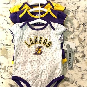 Girls Lakers Onsie set
